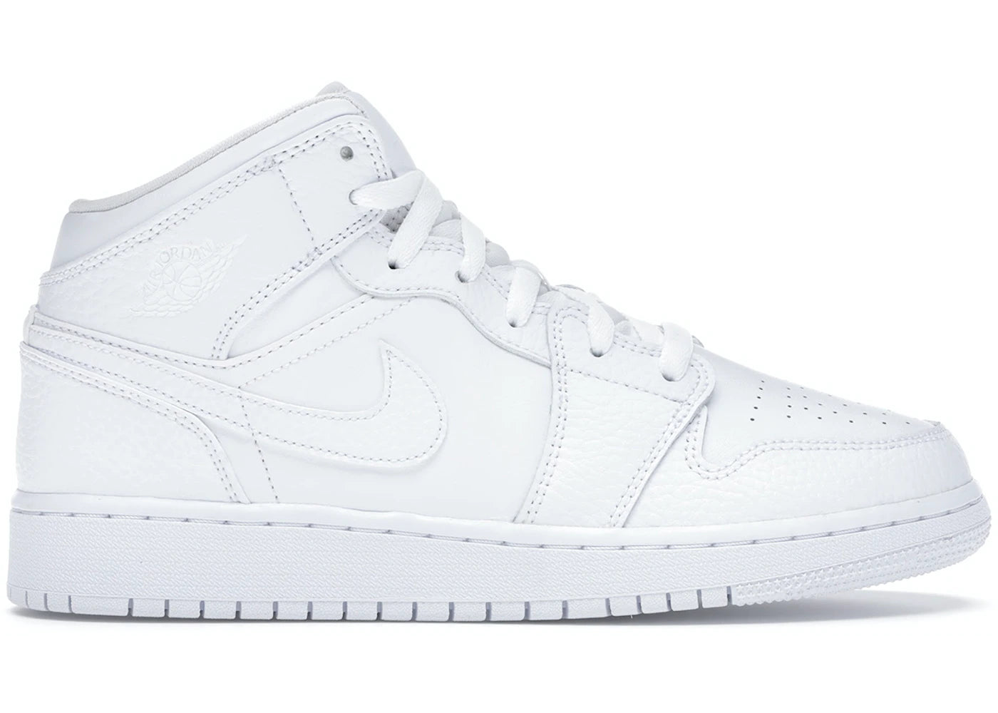 Jordan 1 Mid Triple White (GS)