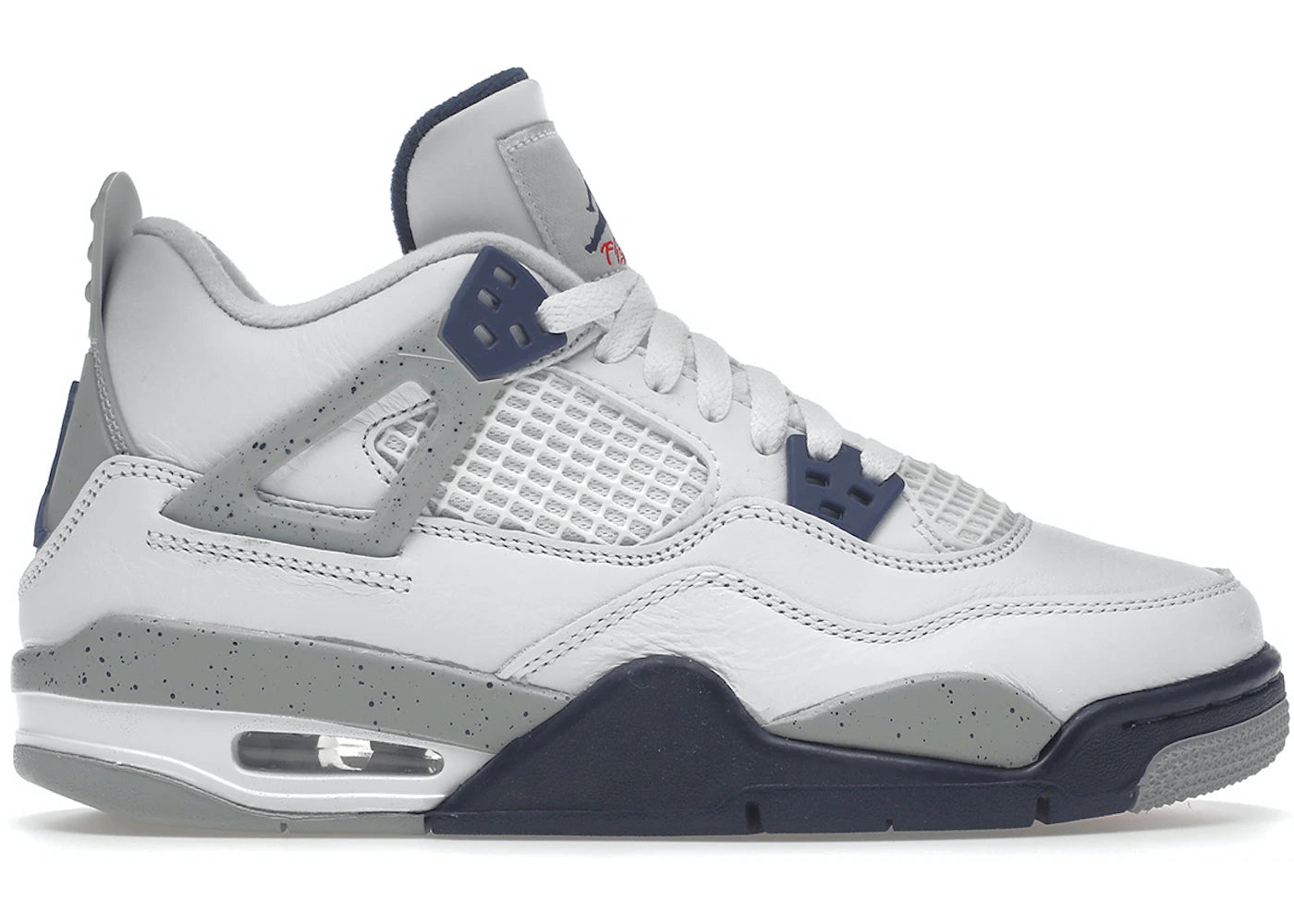 Jordan 4 Retro White Midnight Navy (GS)