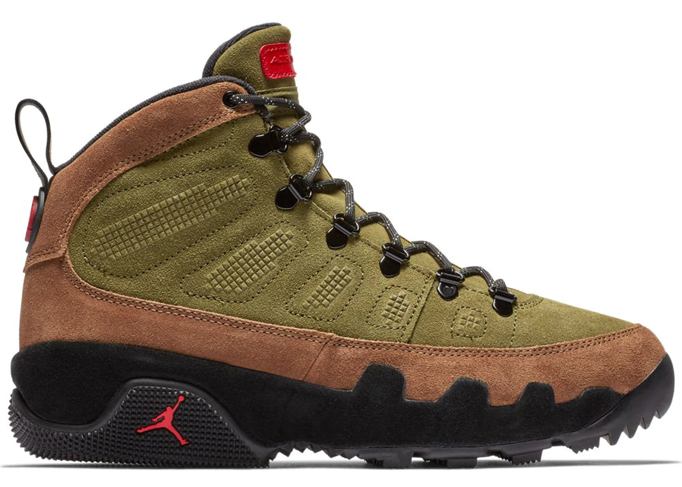 Jordan 9 Retro Boot NRG Military Brown Legion Green