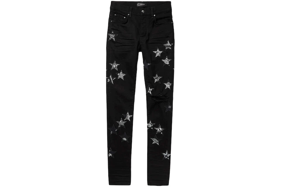 Bandana Star Jean Black