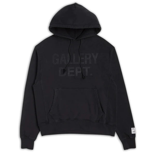 Center Logo Hoodie Black
