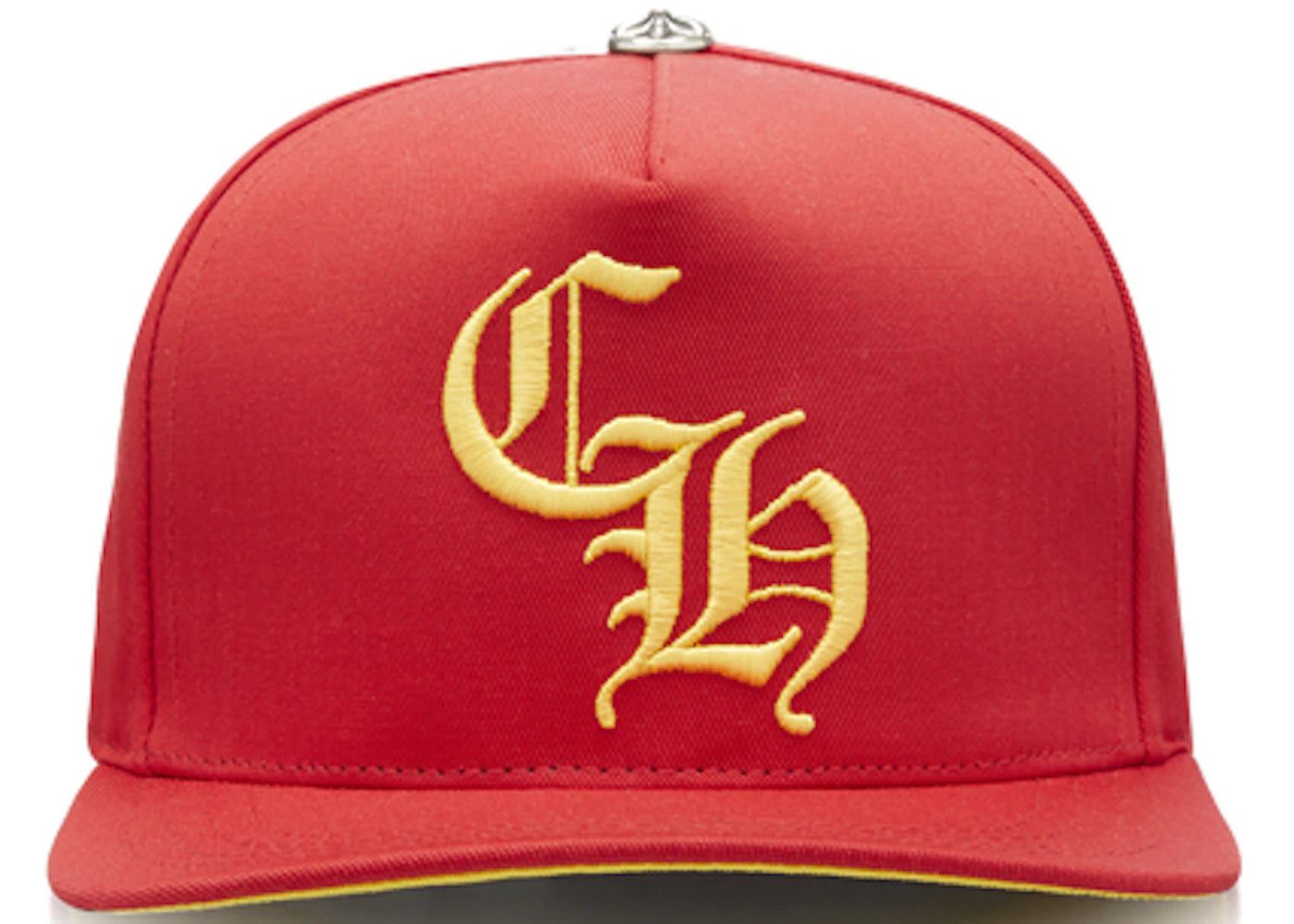 CH Baseball Silver Button Hat Red/Yellow