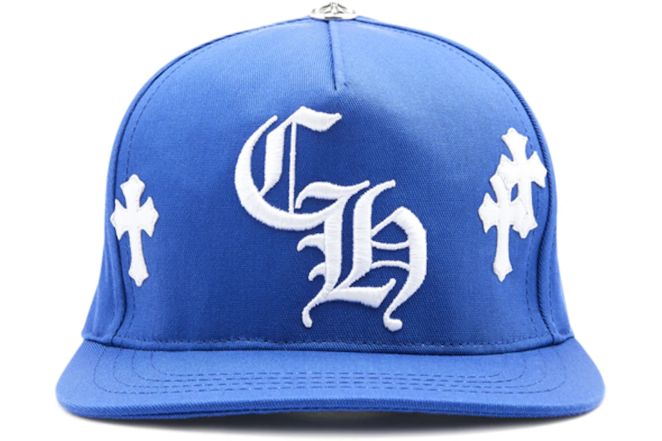 Cross Patch Baseball Hat Blue