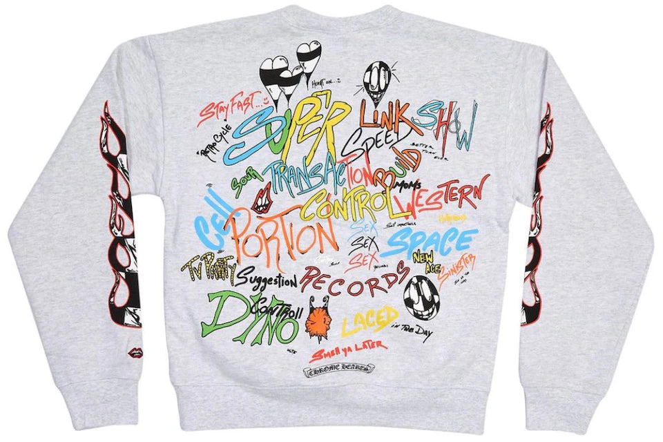 Matty Boy Brain Crewneck Heather Grey