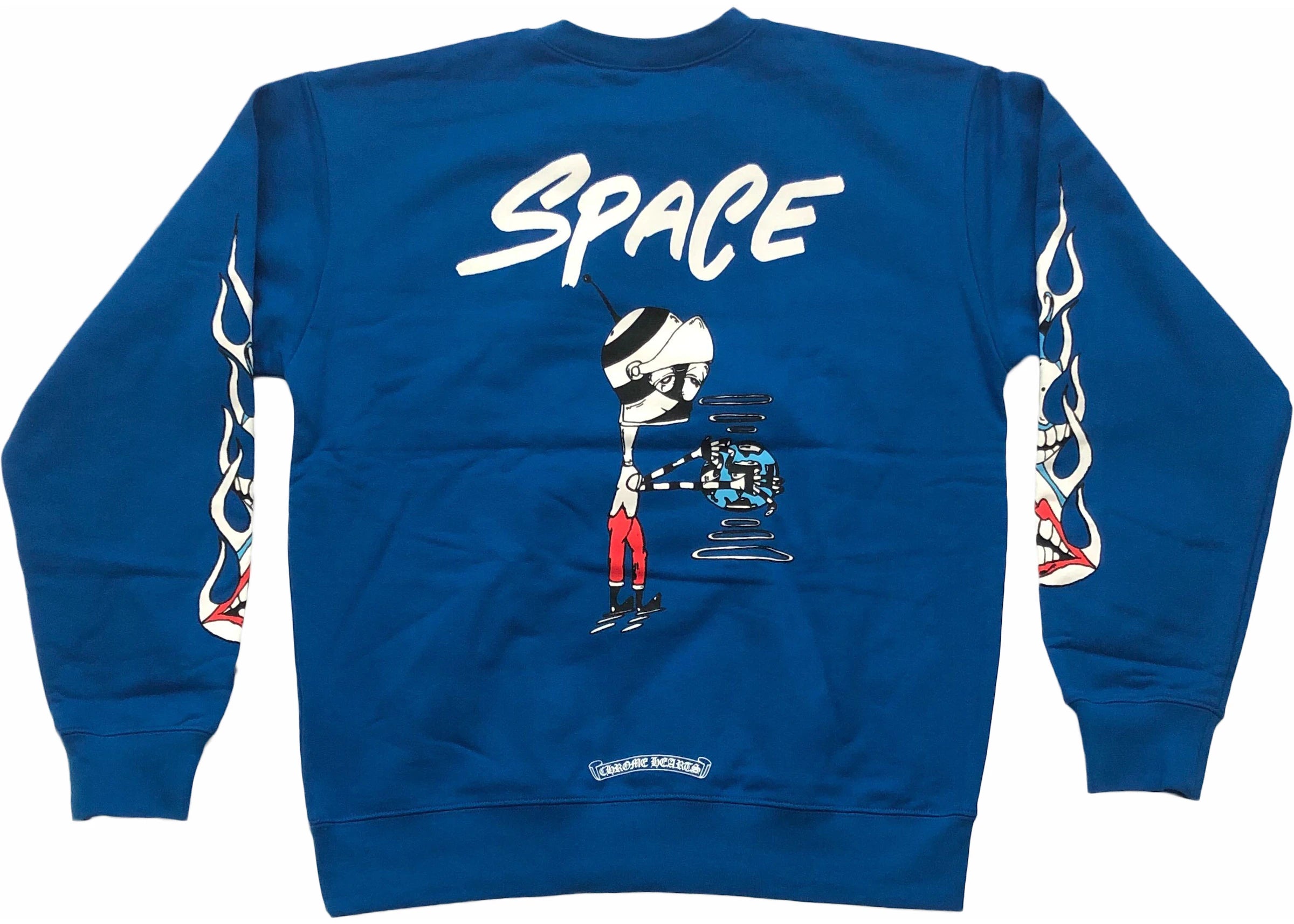 Matty Boy Space Crewneck Sweatshirt Blue