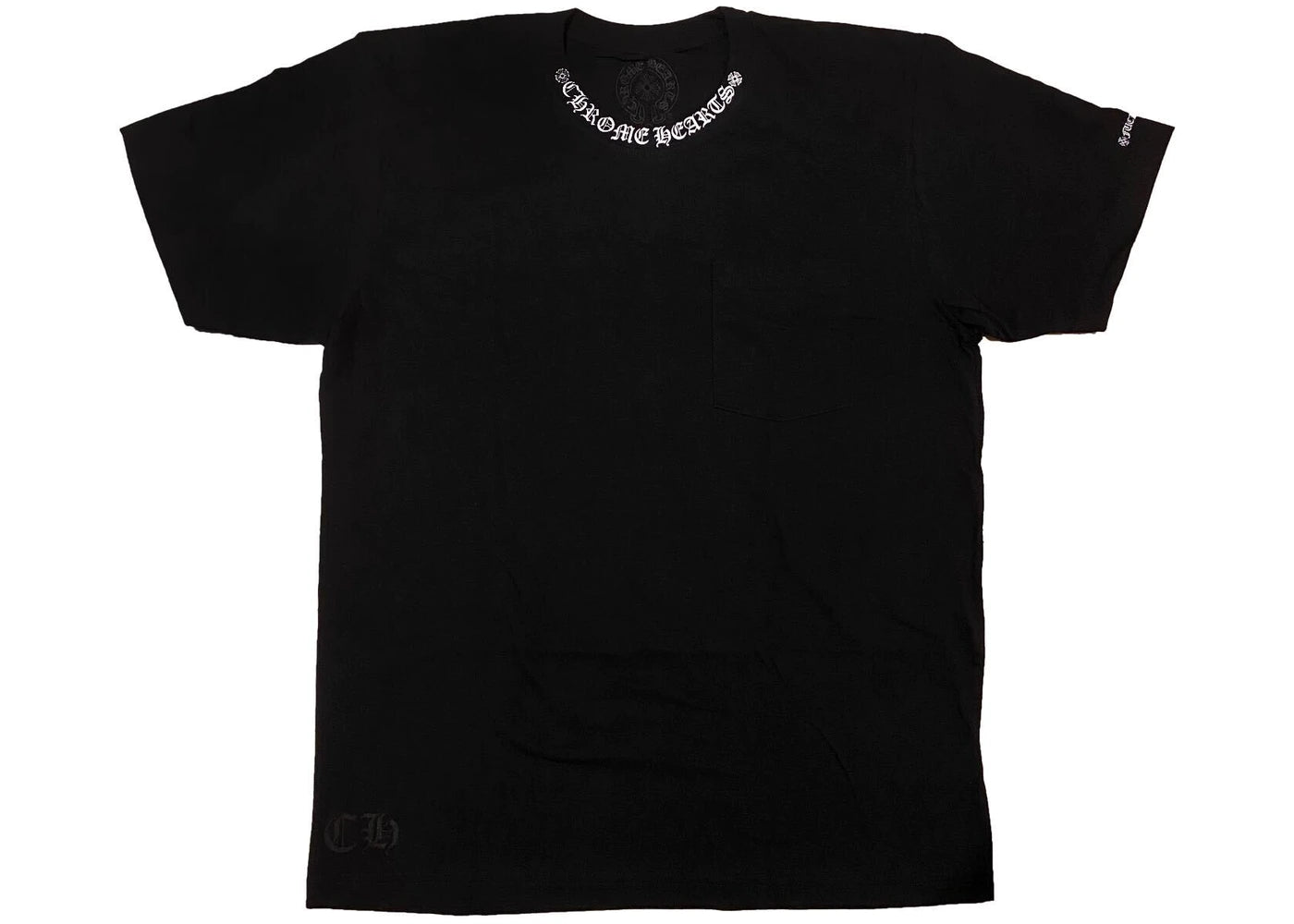 Neck Script T-shirt Black