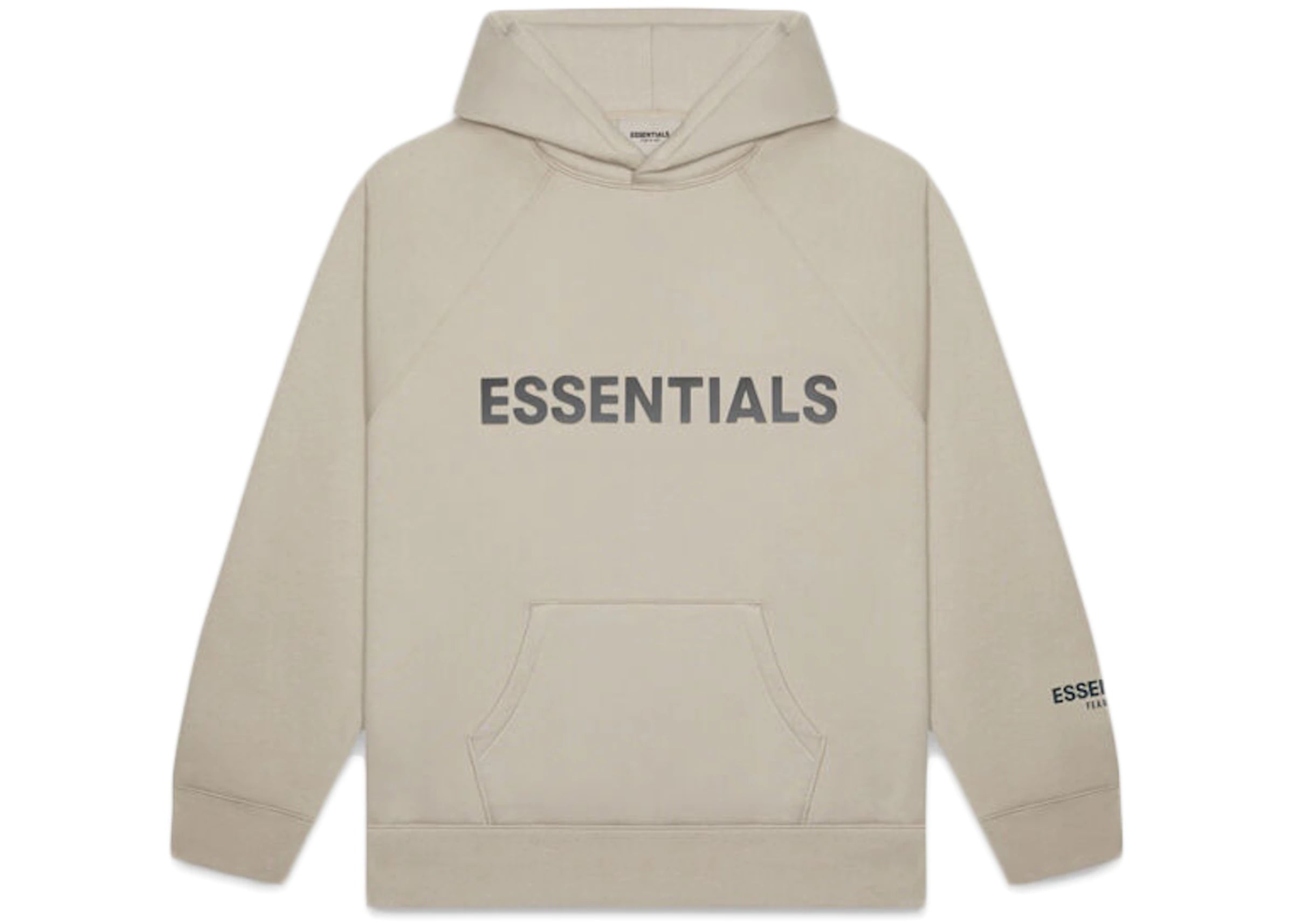 Essentials Pullover Hoodie Applique Logo Olive