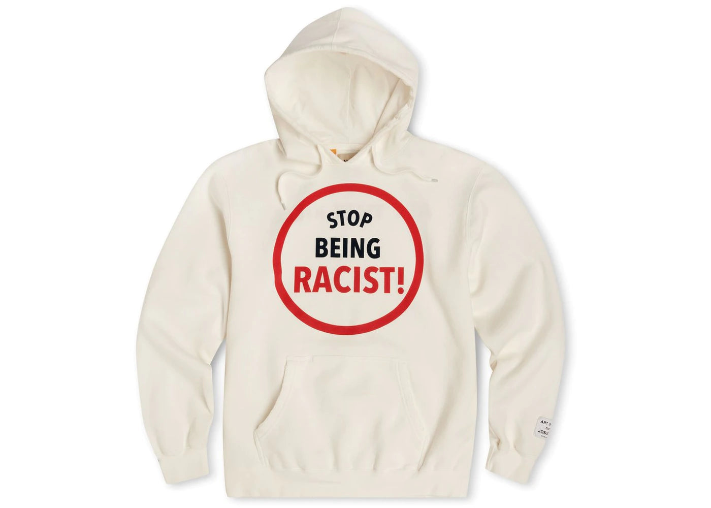 Stop Being Racist Hoodie White