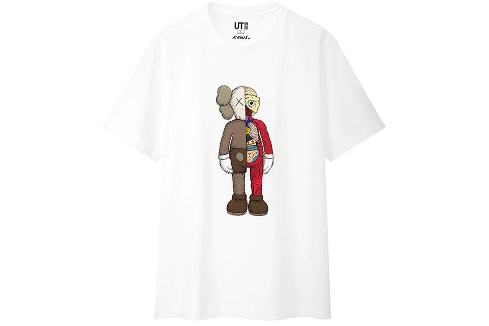 KAWS x Uniqlo Flayed Tee White