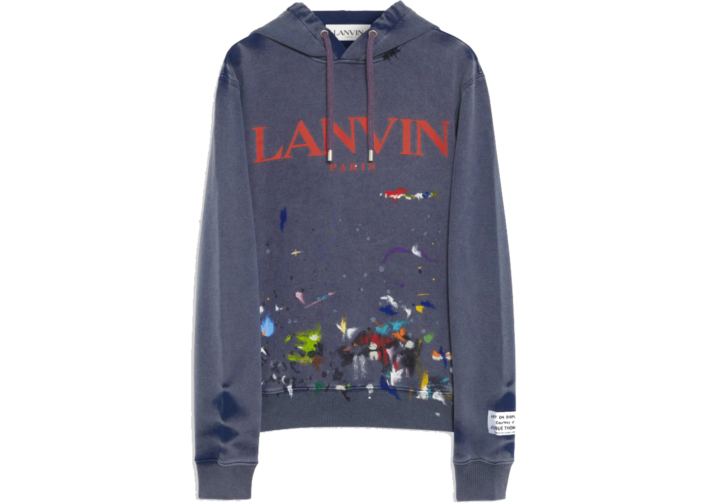 x Lanvin Logo Hoodie Navy