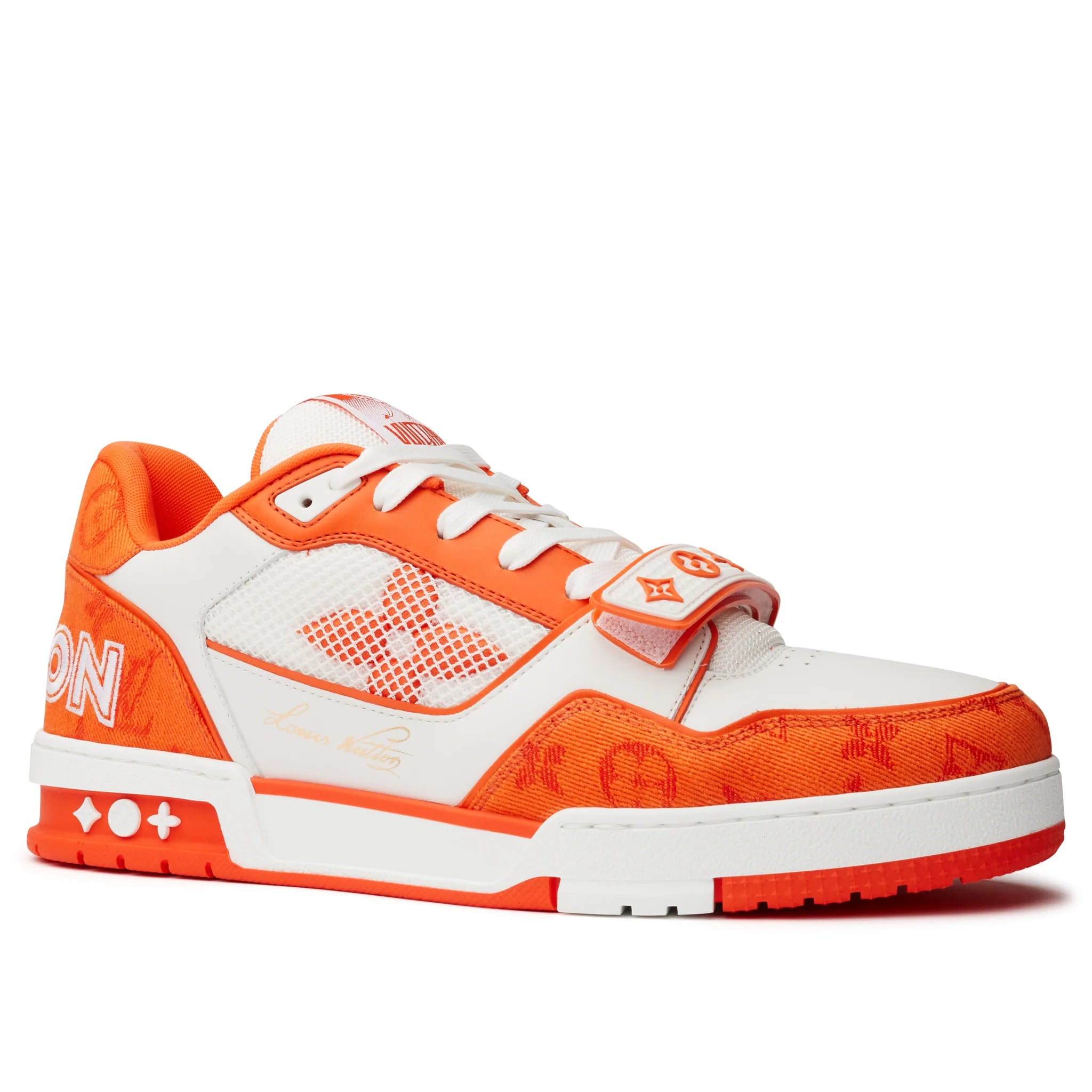 Louis Vuitton Trainer Monogram Denim Orange