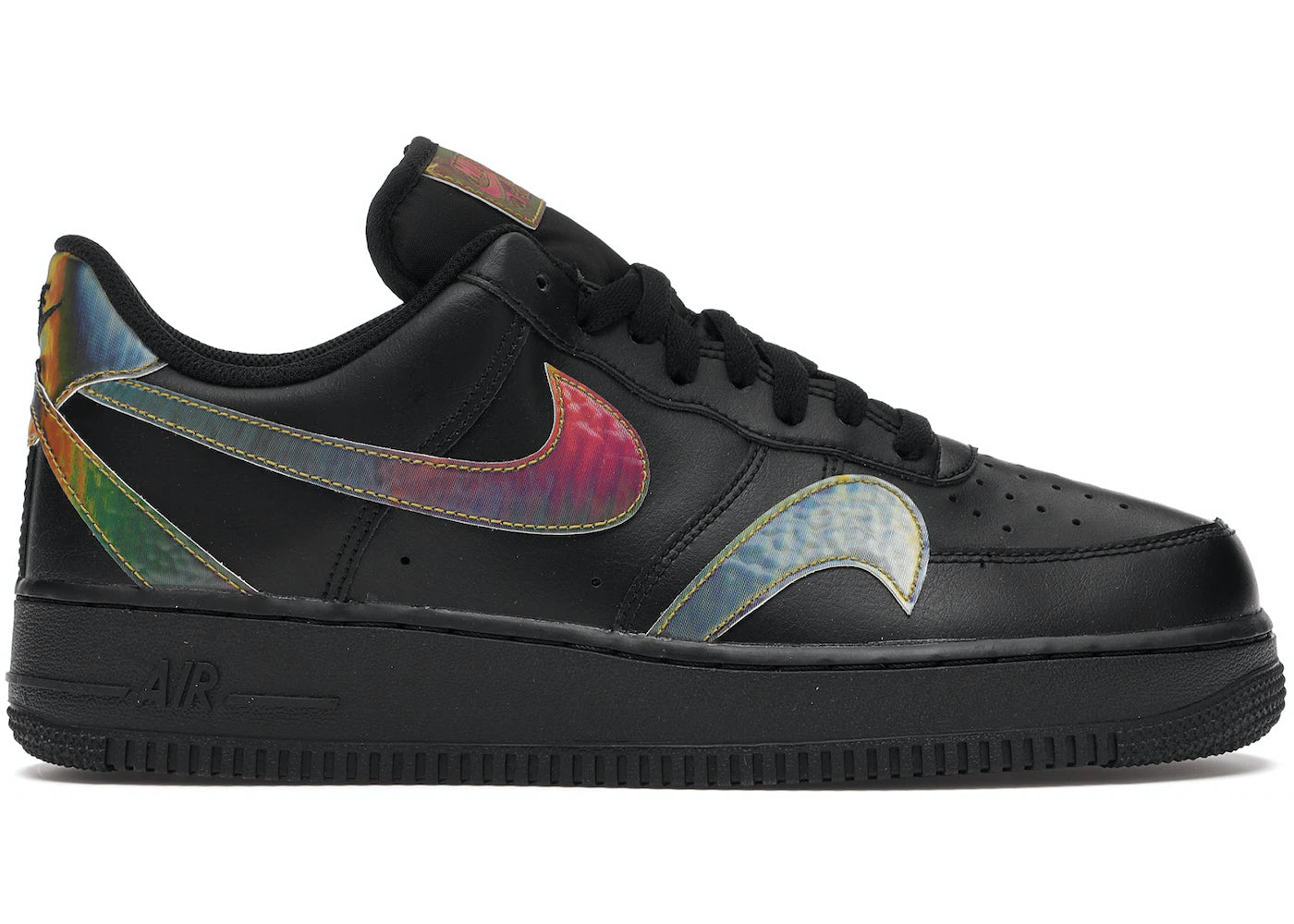 Air Force 1 Low Misplaced Swooshes Black Multi