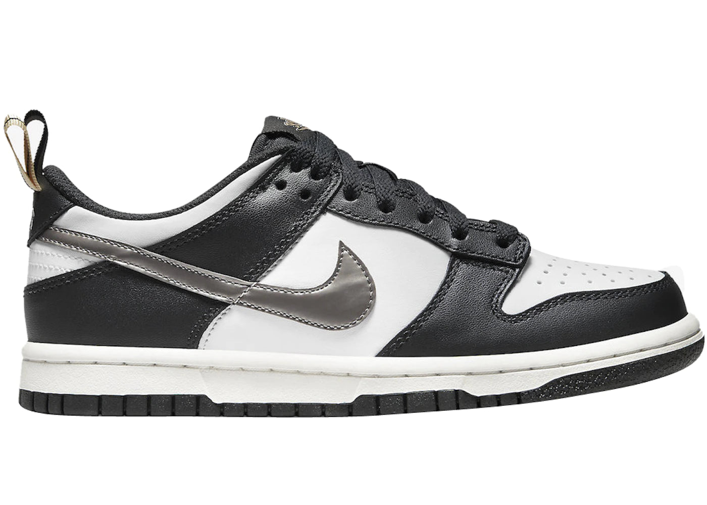 Dunk Low Black White Metallic (GS)