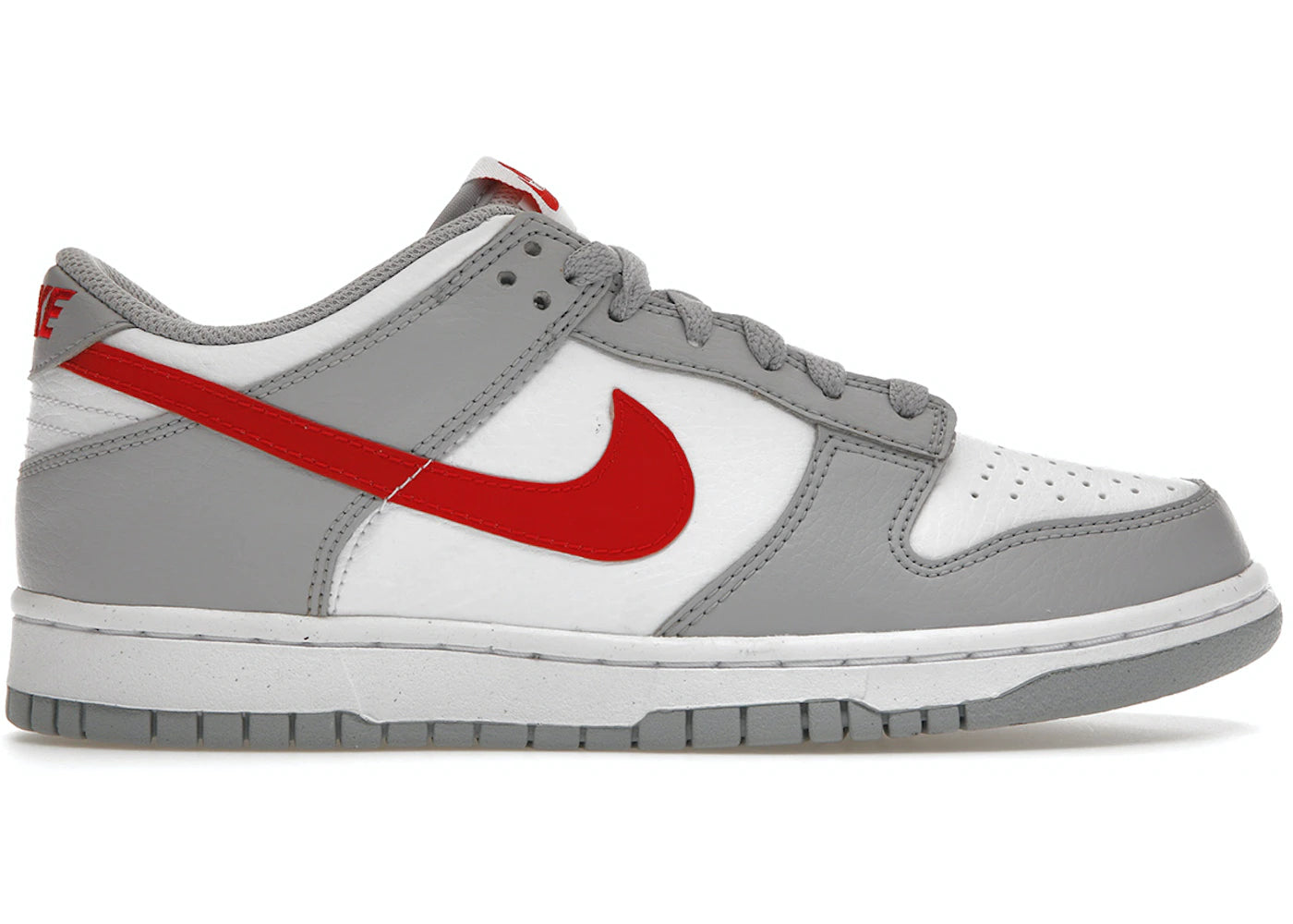 Dunk Low White Grey Red (GS)