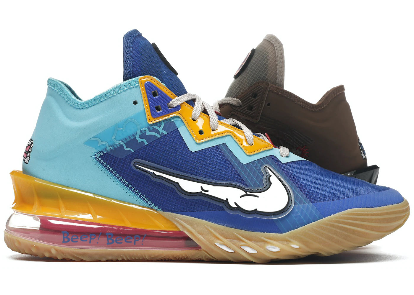 Lebron 18 Low Wile E. vs Roadrunner Space Jam