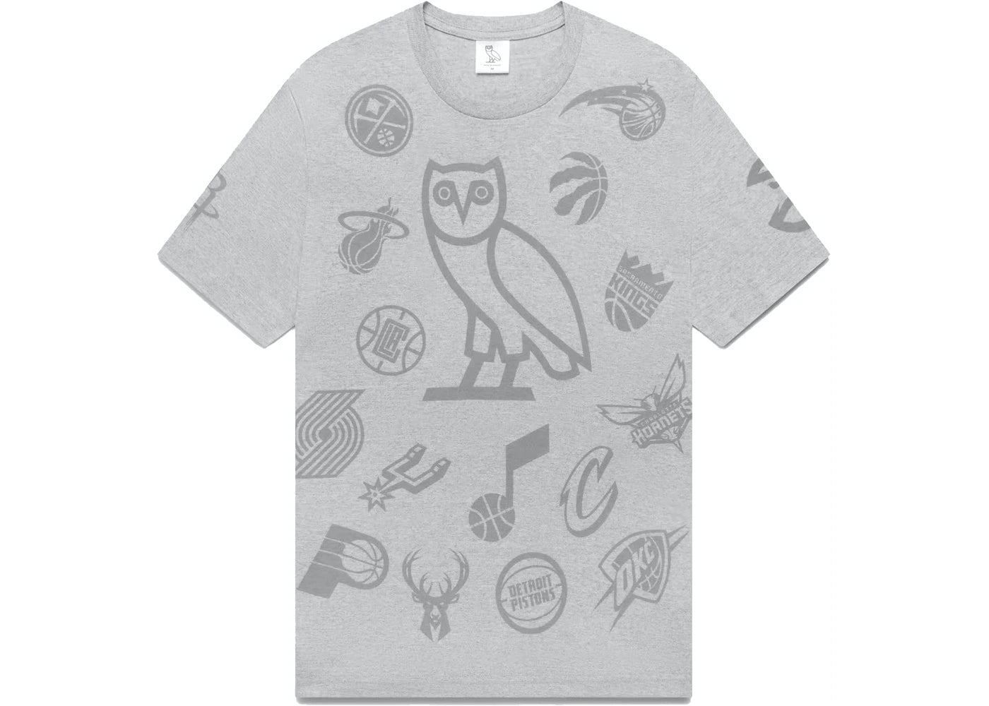 NBA Team Icons OG Owl T-Shirt Heather Grey