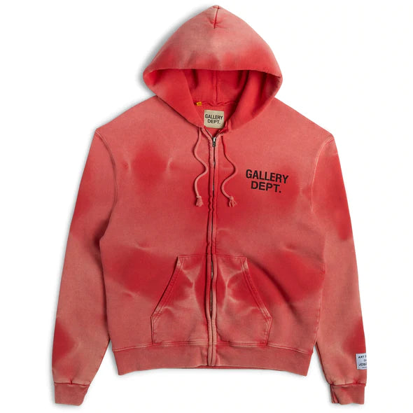 Zip-Up Hoodie Red