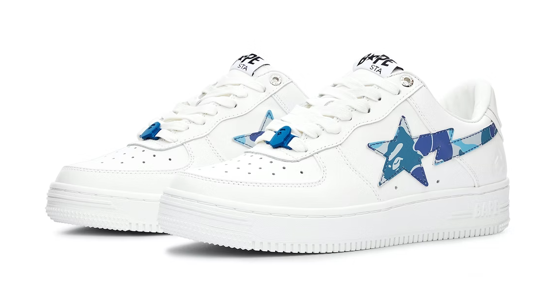 A Bathing Ape  Sta ABC Camo White Blue