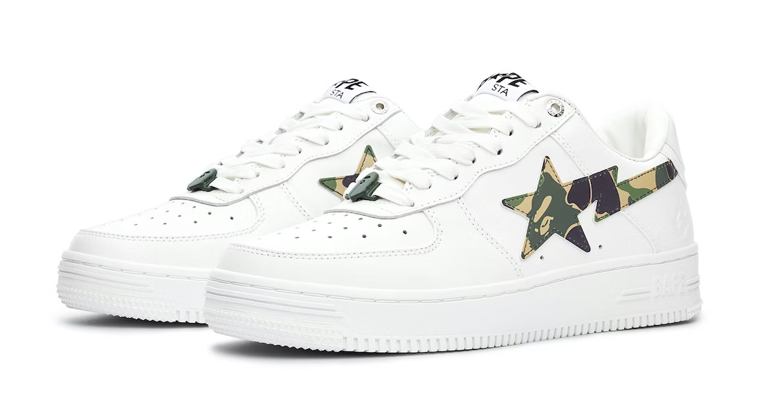 A Bathing Ape  Sta ABC Camo White Green