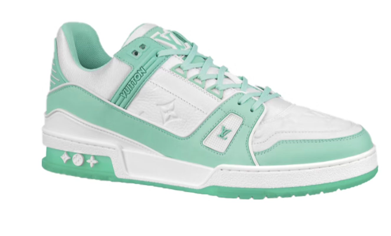 Louis Vuitton Trainer Mint/White