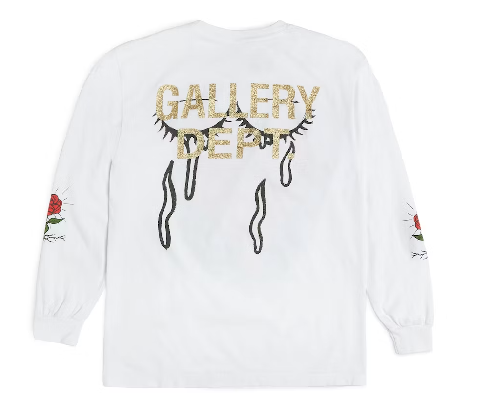 Puzzle Heart L/S Tee White