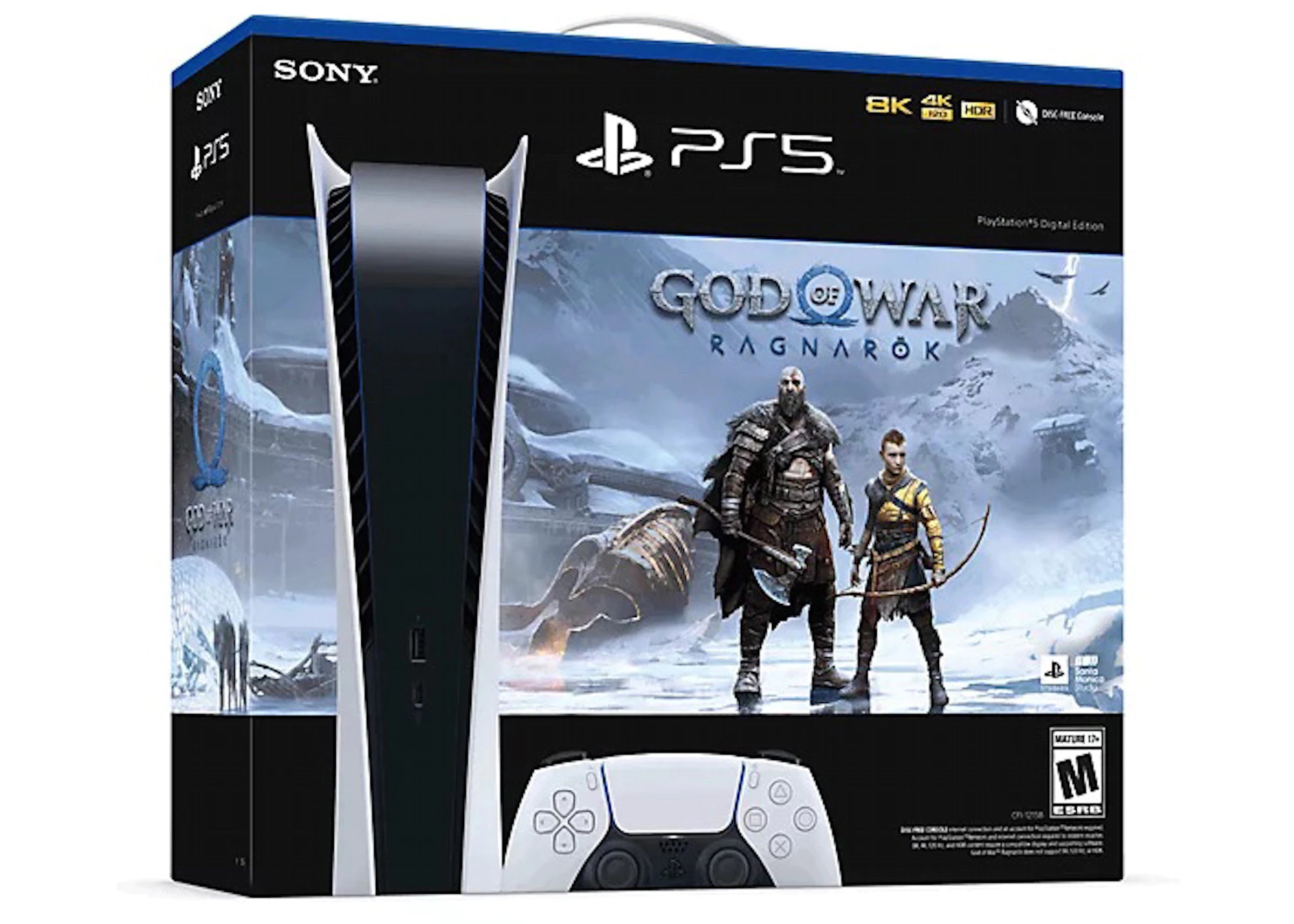 PlayStation 5 Digital Edition God of War Console Bundle