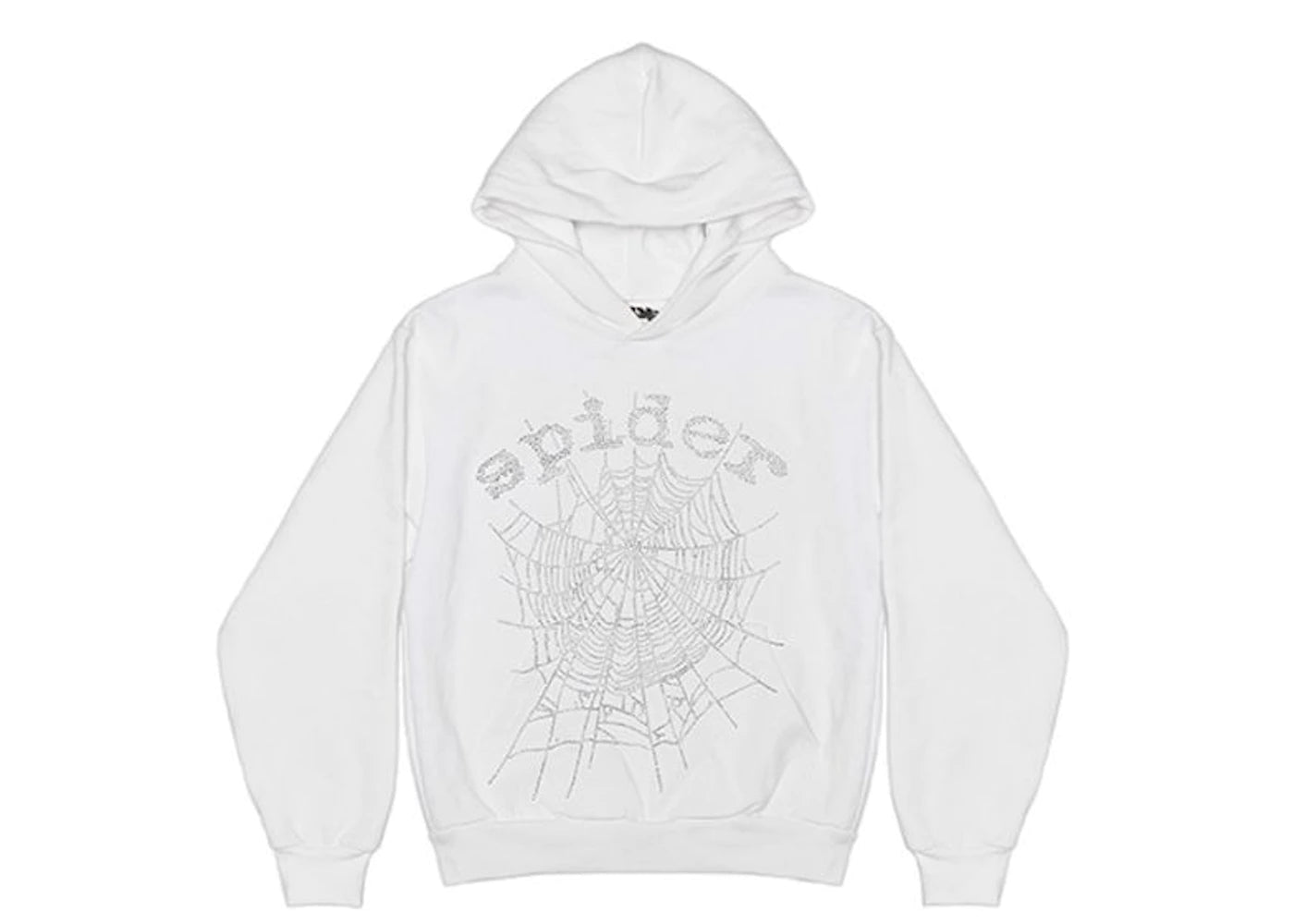 OG Rhinestone Logo Hoodie White