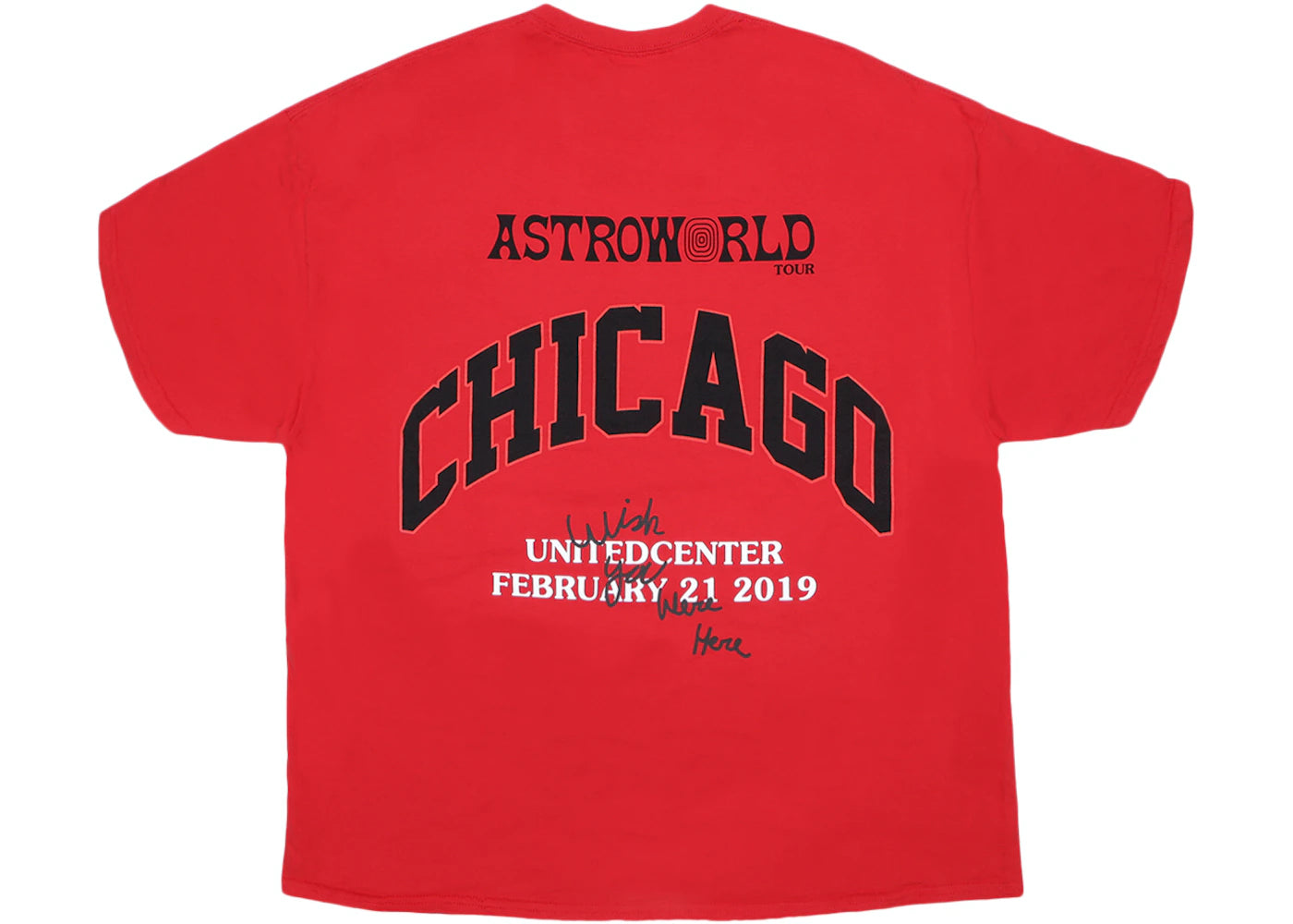 Astroworld Chicago Exclusive T-shirt Red