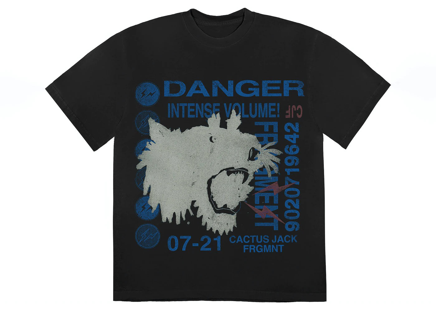 Cactus Jack For Fragment Danger Tee Washed Black