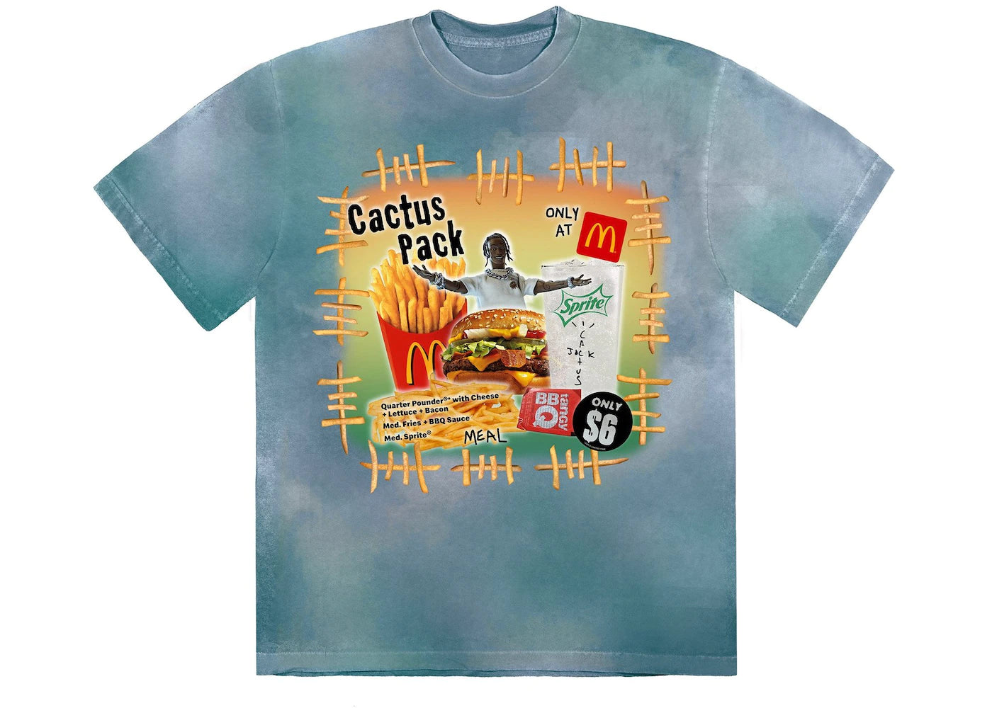 Travis Scott x McDonald's Cactus Pack Vintage Bootleg T-shirt