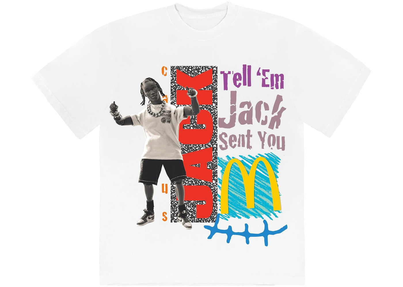 Travis Scott x McDonald's Jack Smile T-shirt White