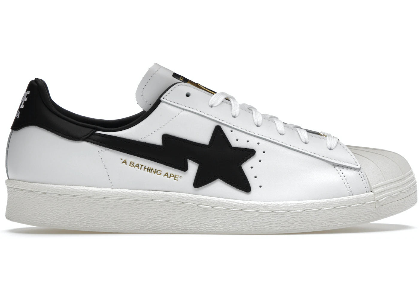 Superstar 80s Bape White Black