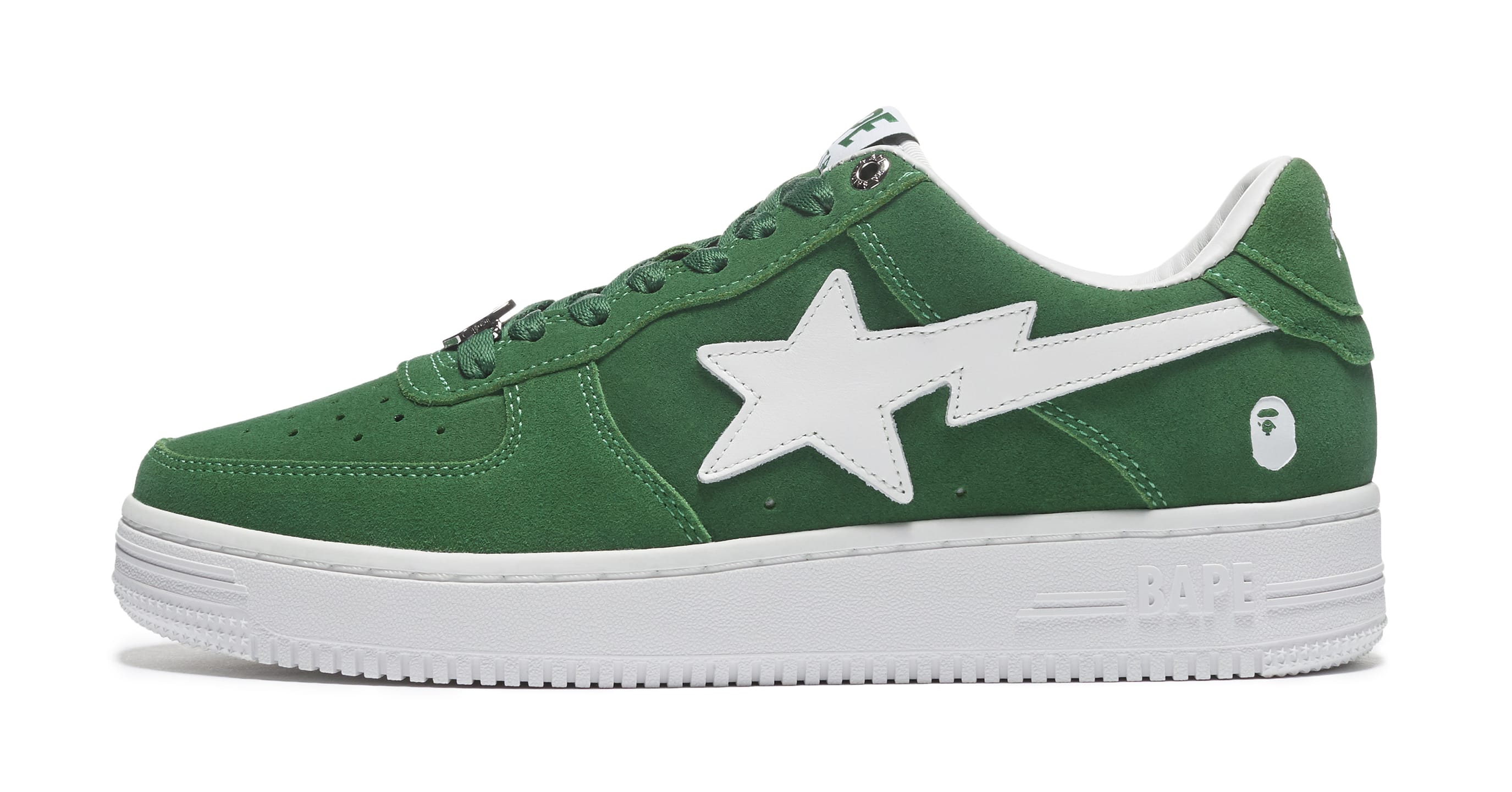 A Bathing Ape Bapesta Suede Green