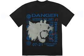 Cactus Jack For Fragment Danger Tee Washed Black