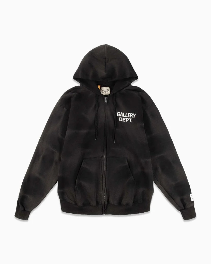 Zip-Up Hoodie Black